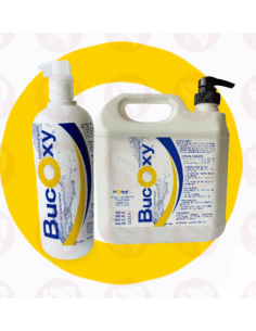Bucoxy 1L enjuague bucal a base de peróxido de hidrogeno