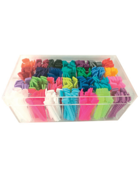 Ligas para brackets caja por 28 colores