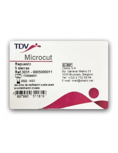 Microcut TDV repuesto sierras 5 uds