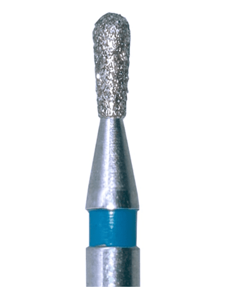 Fresa pera diamantada medin aro azul