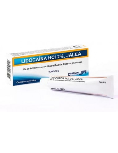 Anestesia topica Lidocaina hcl 2% Jalea esteril 30 g