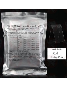 Placas de acetato 0.4 rigidas x 20 uds