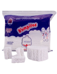Algodón Kompitos  Trenzado Odontológico