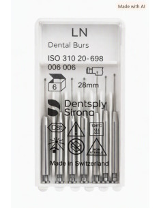 Fresa Dentsply LN Acero Carbono RA 006 | Unidad