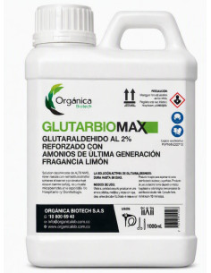 Glutarbio Max glutaraldehído 2% presentación litro 1000 ml
