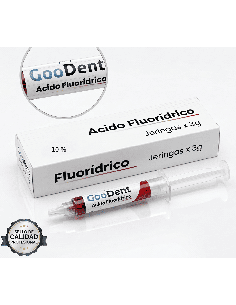 Ácido Fluorhídrico 10% GooDent Jeringa 3 g – Grabador de Porcelana