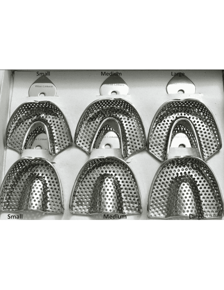 cubetas metálicas impresión dental