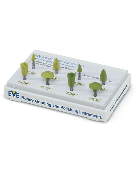 Ecocomp Kit EVE x 8 unidades | Acabado y pulido de resinas dentales