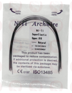 Arcos niti redondos x 10 uds