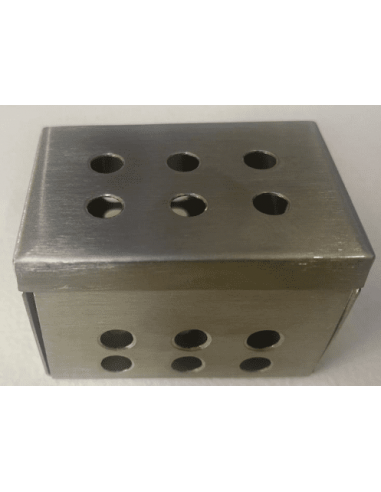 Caja metalica esterilizacion grapas